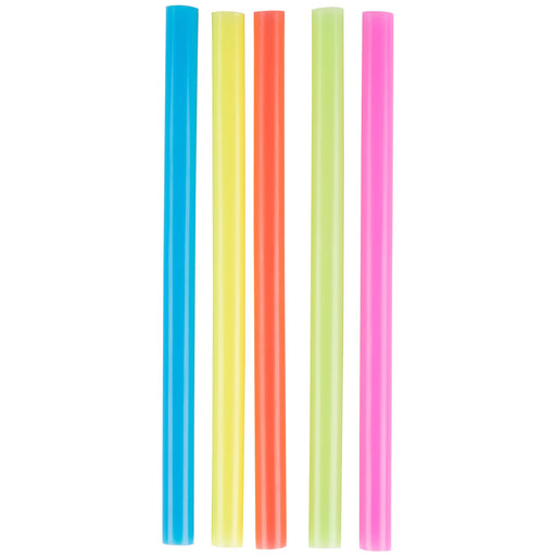 Stone - 10" Bubble Tea Straw Mixed Neon Unwrapped - 600 / Box - Bulk Mart