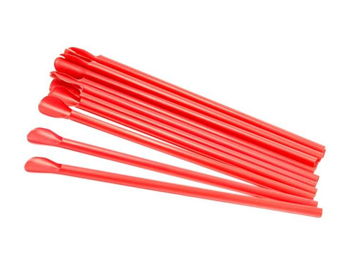 Stone - 8" Spoon Straw Red - 200 / Box - Bulk Mart