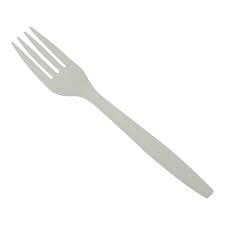 Table Accents - Compostable Fork Natural White - 1000/Case - Bulk Mart