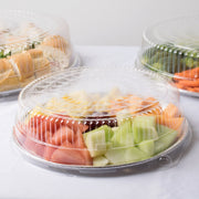 Titan - 16" Round Aluminum Deluxe Catering Tray - 25/Case - Bulk Mart