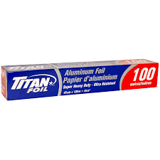 Titan - 18" Heavy Duty Aluminum Foil Roll 18" x 100M - Each - Bulk Mart