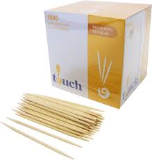 Touch - Toothpicks Round Regular - 24 x 1000 pcs / Case - Bulk Mart