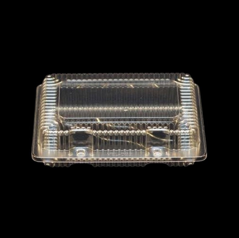 Vespa VEL-022 - 8.175" x 5.876" x 2.625"- Shallow Lunch Container OPS- 500/Case - Bulk Mart