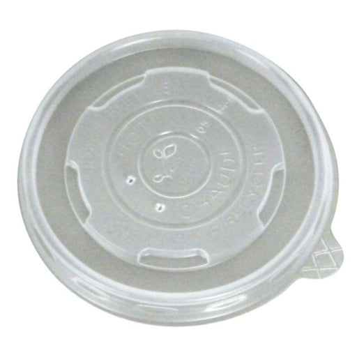 Yeseco - Compostable Lids For 8 Oz PLA Paper Bowl - 20 x 50/Case - Bulk Mart