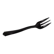 Yeseco - Mini Black PP Fork 88MM - 250/Pack - Bulk Mart